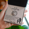 To My Daughter Gift From Dad | Never Lose | Viking Dad To Daughter Gift | Love Knot Necklace