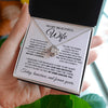 To My Beautiful Wife | You Are The Woman I Chose | Love Knot Necklace