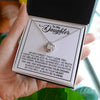 To My Daughter | Believe In Yourself | Love Knot Necklace | Gift For Daughter On Special Day