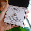 To My Daughter Gift From Dad | You Will Always Be My Baby Girl | Love Knot Necklace.