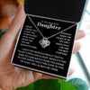To My Beautiful Daughter | You Are The Best Chapters | Love Knot Necklace