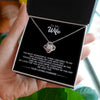To My Wife From HusBand | The Most Wonderful | Love Knot Necklace