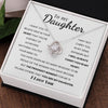To My Daughter | You Are Capable Of Achieving Anything | Love Knot Necklace | Christmas Gift Ideas