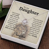 To My Daughter | Proud Of You | Love Knot Necklace | Gift For Daughter From Dad