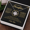 To My Beautiful Daughter | Always Keep You In My Heart | Love Knot Necklace