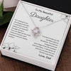 To My Daughter | The Proudest Moment of My Life | Love Knot Necklace | Gift For Daughter From Dad
