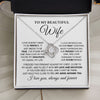 Wife My Love And Devotion, Love Knot Necklace, Romantic Gift For Your Wife, Valentine's Day Gift Idea