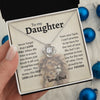 To My Daughter | Proud Of You | Love Knot Necklace | Gift For Daughter From Dad
