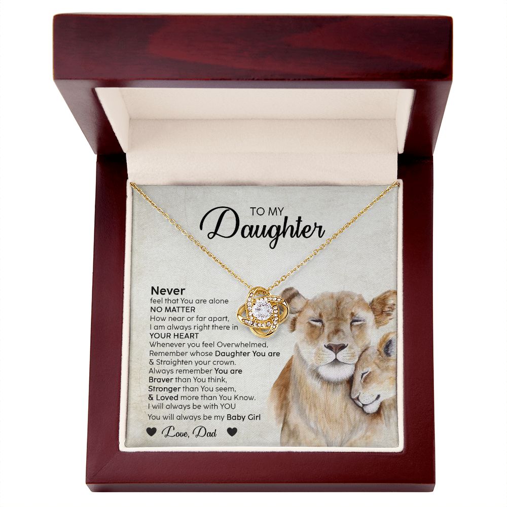 To My Daughter From Mom | Never Feel That You Are Alone | Gift For Daughter