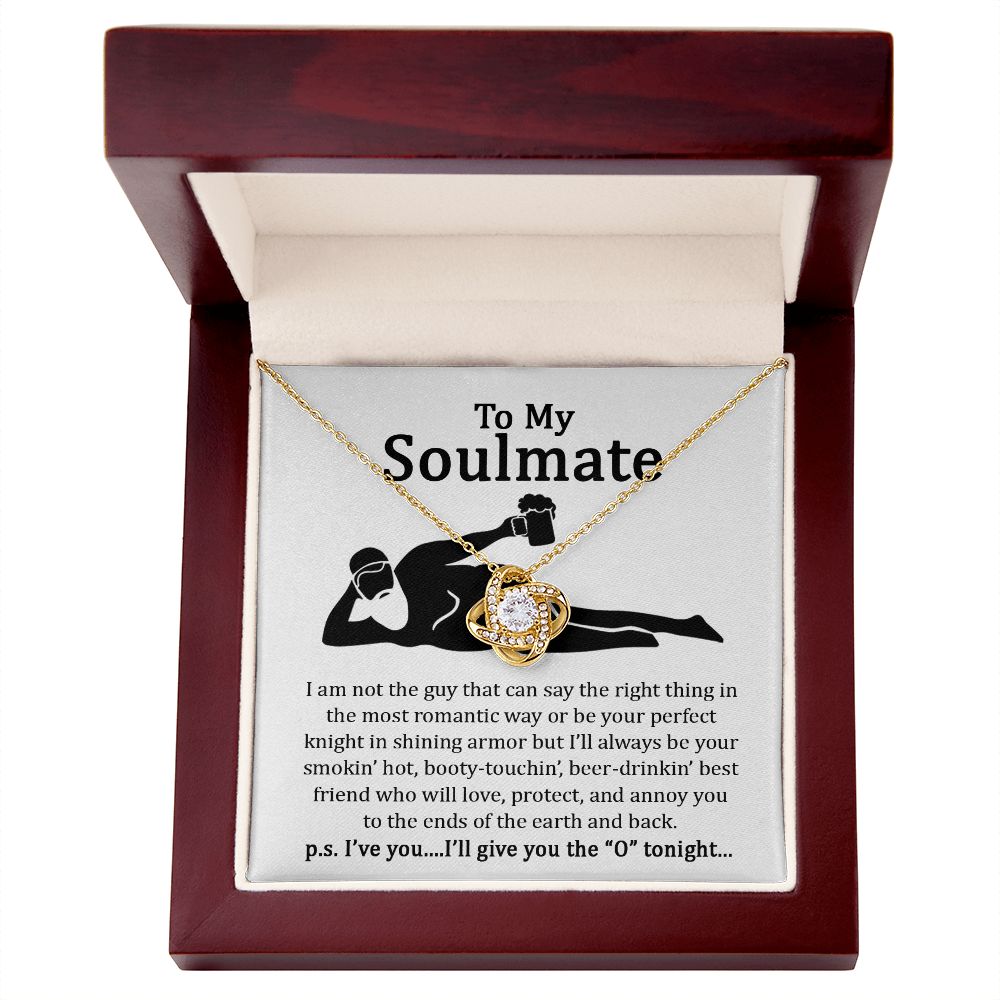To My Soulmate | I will give you the O'tonight | White Version | Love Knot Necklace.