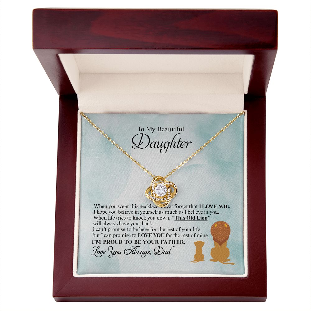 To My Daughter I I Love You I Eternal Hope Necklace