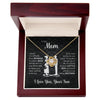 To My Mom Gift From Mom | I Know It's Difficult For A Woman | Love Knot Necklace