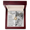 To My Daughter Gift From Dad | Never Forget That I Love You | Love Knot Necklace.