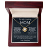 Mom You Are The World | Gift For Mom From Son | Love Knot Necklace