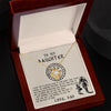To My Daughter Gift From Dad | Never Lose | Viking Dad To Daughter Gift | Love Knot Necklace