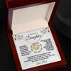 To My Daughter | When you took your first breath | Love Knot Necklace
