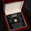 To My Loving Mom | You Are My First Country | Love Knot Necklace