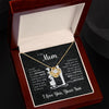 To My Mom Gift From Mom | I Know It's Difficult For A Woman | Love Knot Necklace