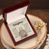 To My Daughter, Proud Of You, Love Knot Necklace, Gift For Daughter From Dad