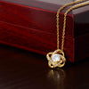 To My Beautiful Daughter "The Most Beautiful Chapters" - Love Knot Necklace