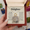 To My Daughter, Proud Of You, Love Knot Necklace, Gift For Daughter From Dad