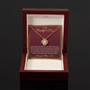 To My Beautiful Mom - Love You From The Bottom of My Heart, Love Knot Necklace Gift Mother Day