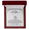 To My Daughter Gift From Dad | You Will Always Be My Baby Girl | Love Knot Necklace.
