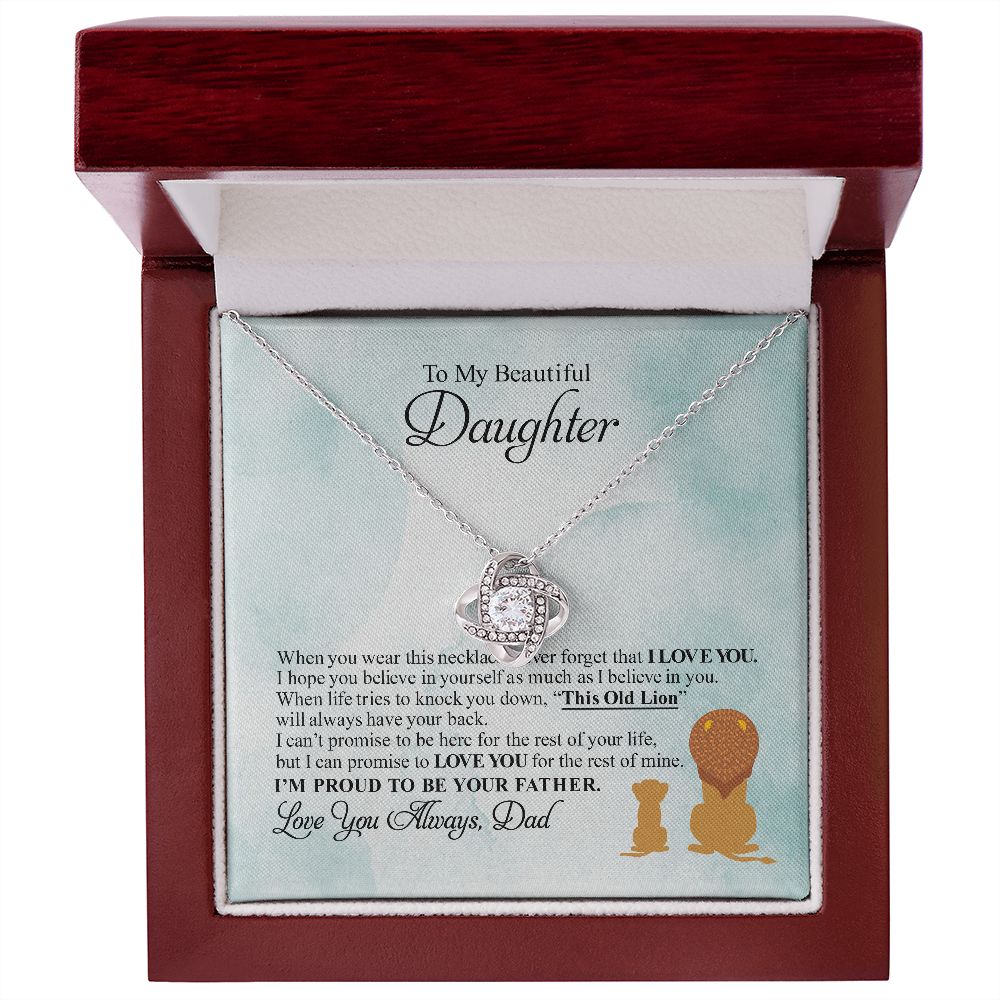 To My Daughter I I Love You I Eternal Hope Necklace