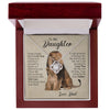 To My Daughter | This Old Lion Will Always Have Your Back | Love Knot Necklace Gift From Dad