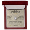To My Daughter | Straighten Your Crown | Love Knot Necklace | Gift For Daughter From Dad