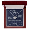 To My Loving Mom | You Are My first Country | Love Knot Necklace