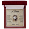 To My Daughter | This Old Lion Will Always Have Your Back | Love Knot Necklace | Gift For Daughter From Dad