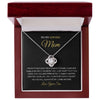 To My Loving Mom | You Are The World | Love Knot Necklace