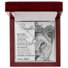 To My Daughter Gift From Dad | Never Forget That I Love You | Love Knot Necklace.