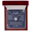 To My Beautiful Daughter | Somtimes It's Hard | Gift From Mother | Love Knot Necklace