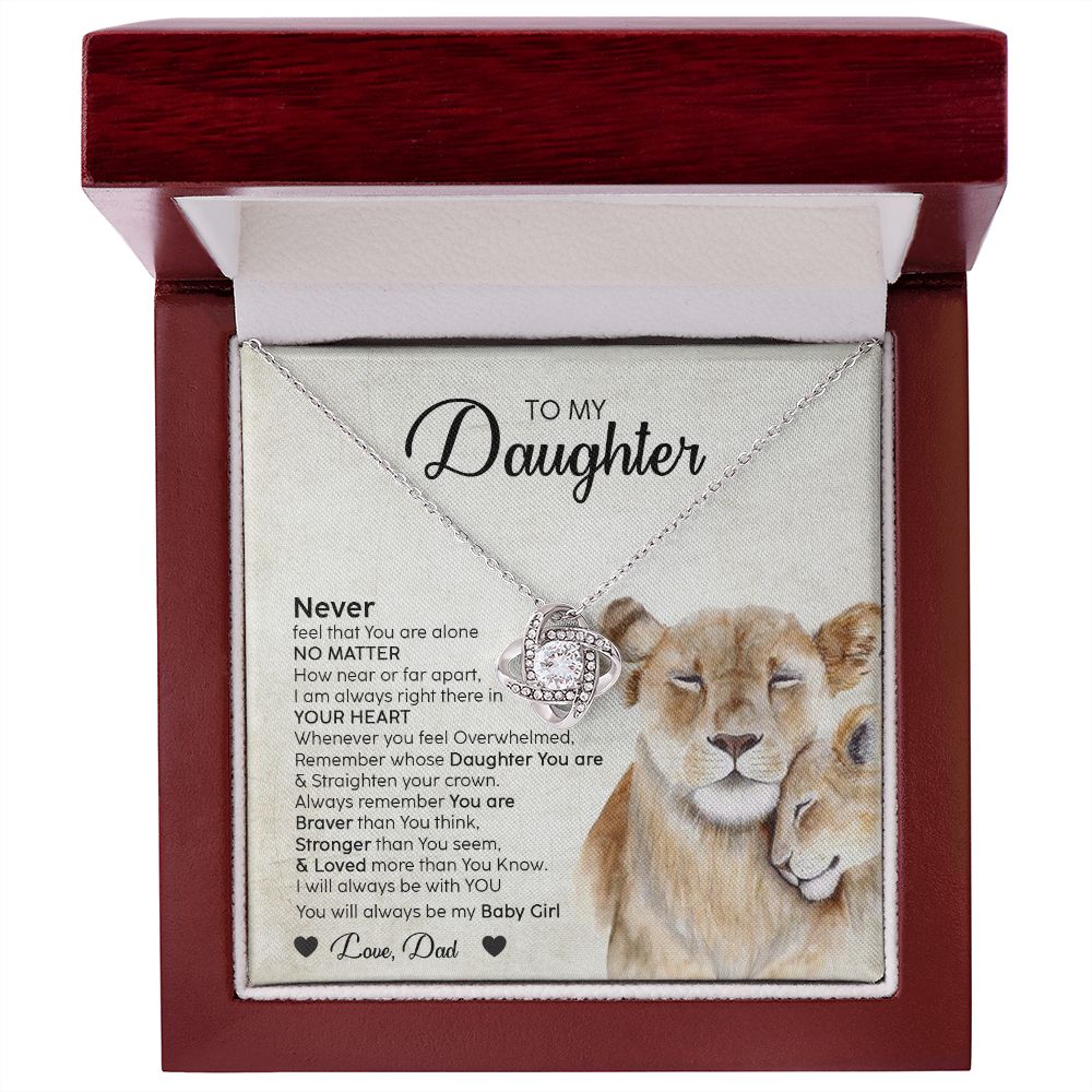 To My Daughter From Mom | Never Feel That You Are Alone | Gift For Daughter