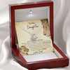 To My Daughter Gift from Dad "Never Forget That I Love You" Love Knot Necklace