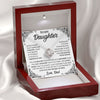 To My Daughter - Love You For The Rest Of Mine, Love Knot Necklace