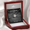 To My Daughter From Dad | Never Forget That I Love You | Love Knot Necklace