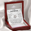 To My Daughter - You Deserve Only The Very Best, Love Knot Necklace