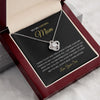 To My Loving Mom | You Are The World | Love Knot Necklace