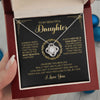 To My Beautiful Daughter | Always Keep You In My Heart | Love Knot Necklace