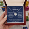 To My Mom - Loving and Strong, Love Knot Necklace
