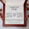 To My Beautiful Wife | You Are The Best Thing | Love Knot Necklace