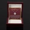 To My Beautiful Mom - Love You From The Bottom of My Heart, Love Knot Necklace Gift Mother Day