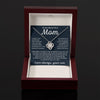 To My Mom -  Taught Me To Be A Man, Love Knot Necklace Present To Gift Mom