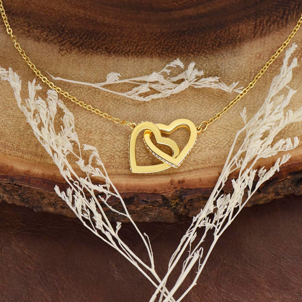 To My Best Friend | Amazing Companion | Interlocking Hearts necklace