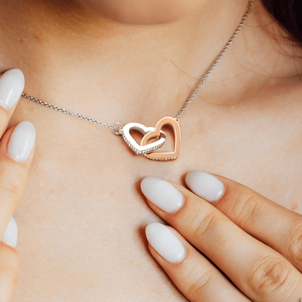 To My Love | My Everything | Interlocking Hearts Necklace | Gift for Her