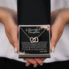 To My Beautiful Daughter | Never Forget That How Much I Love You | Interlocking Hearts Necklace | Gift For Daughter From Dad