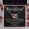 To My Beautiful Daughter (From Dad) | Never Forget That I Love You | Interlocking Hearts Necklace